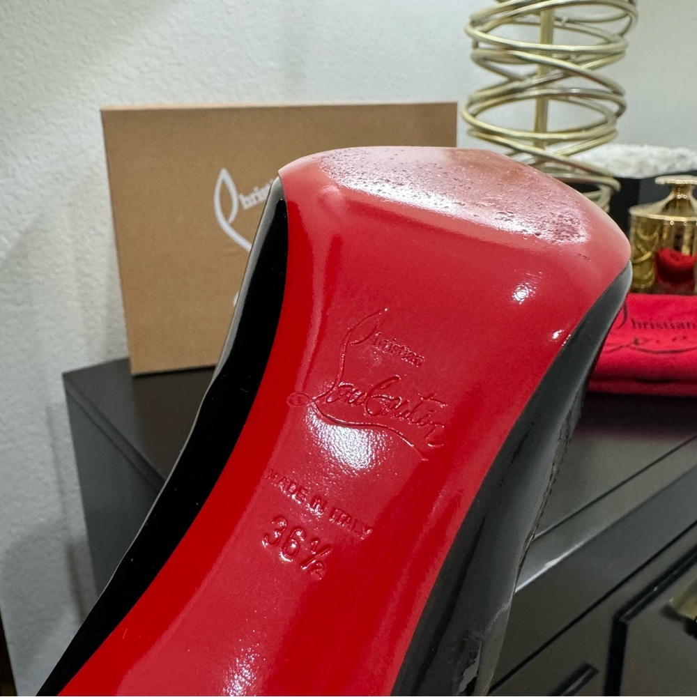 Christian Louboutin Pigalle Follies 85 Patent Black 36.5 - Picture 8 of 10